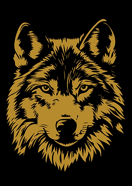 Wolf Head Illustration