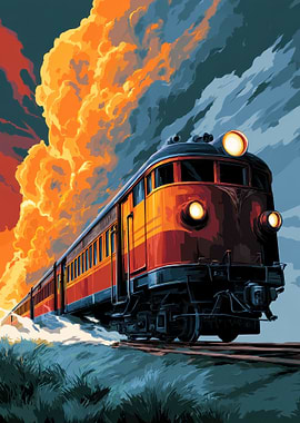 Vintage Train Journey