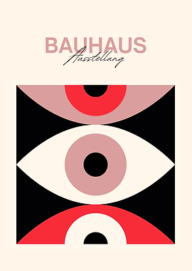 Bauhaus Ausstellung Abstract Eye Poster