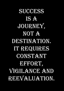Success is a Journey Text Art