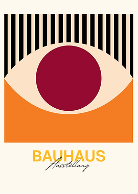 Bauhaus Ausstellung Abstract Art Poster