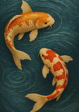 Two Koi Fish