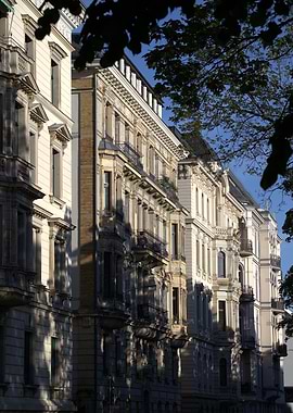 Row of Ornate European Buildings