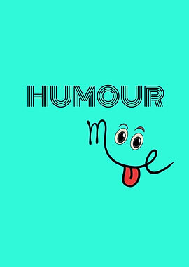Humour Me Cartoon Face - Neon