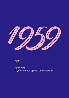 1959 Year Poster