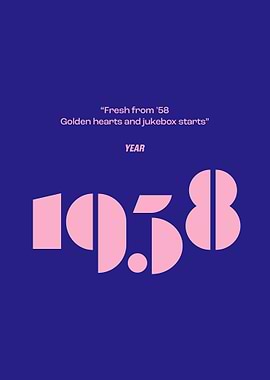 1958 Year Poster