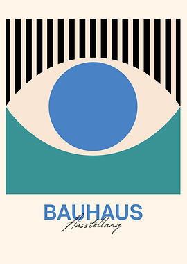 Bauhaus Ausstellung Abstract Art Poster