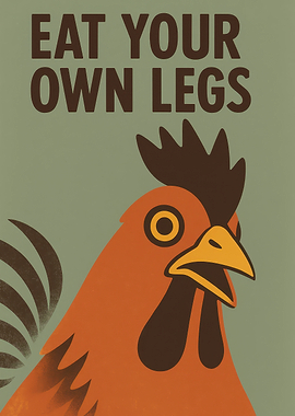 Eat Your Own Legs Kitchen Art