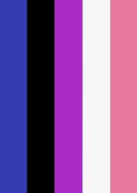 Genderfluid Pride Flag Color Palette