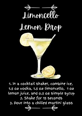 Limoncello Lemon Drop Cocktail Full Recipe