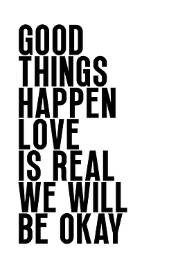 Inspirational Text Art: Good Things Happen
