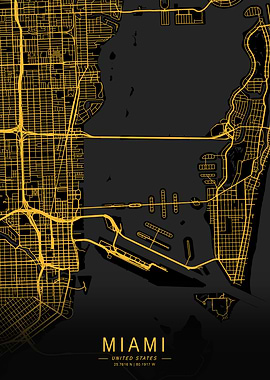 Golden Miami City Map