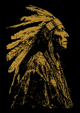 Native American Chief Portrait