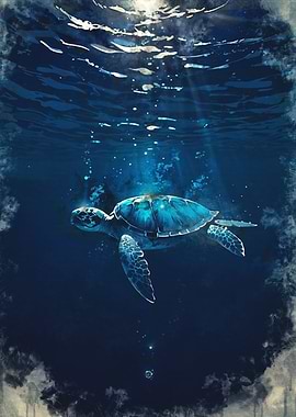 Journey to the Light: A Sea Turtle's Ascent