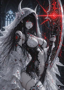 Gothic Bride with Scythe