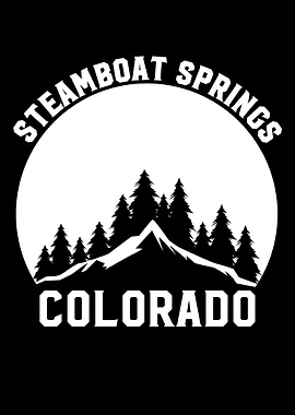 Steamboat Springs Colorado Mountain Graphic