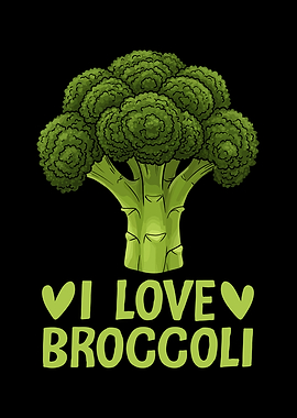 I Love Broccoli Cartoon