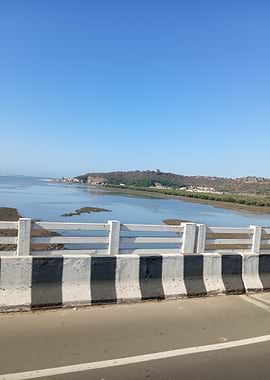 Bridge View of Island Landscape