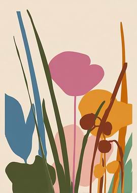 Abstract Floral Still Life