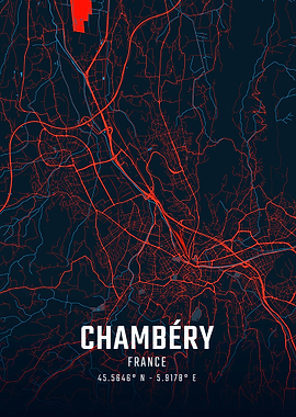 Chambéry City Map