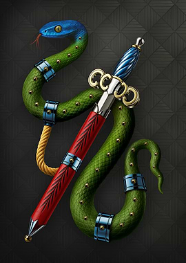 ORIGINAL: Modern Asso di Spade Italian Card