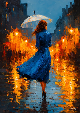 Rain and Amber – Walking Through the Memory Lights