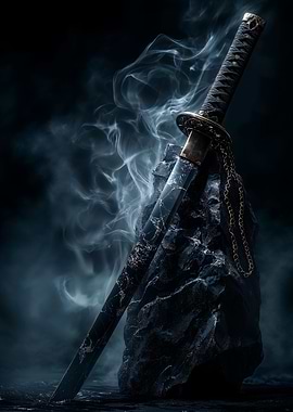 Samurai sword with Smoke
