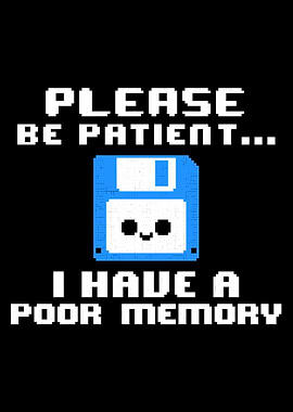Poor Memory Floppy Disk Pixel Art