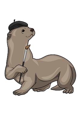 Otter Painter Paint brush