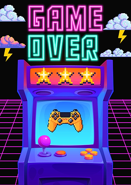 Game Over Arcade Pixel Art