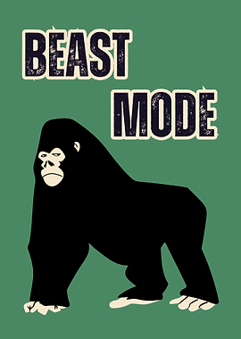 Beast Mode Gorilla Wall Art