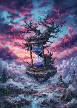 Hourglass Tree on Floating Island