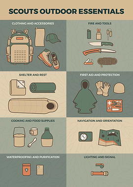 Scouts Outdoor Essentials Infographic