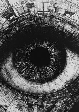 Abstract Eye Drawing