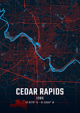 Cedar Rapids City Map