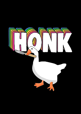 Honk Goose with Knife
