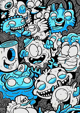 Cartoon Monster Mashup