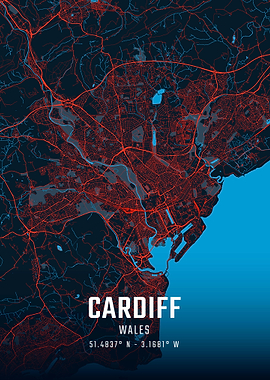 Cardiff City Map