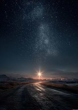 Starry Night Road