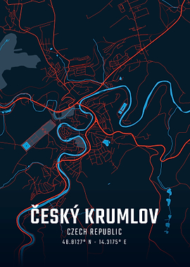 Český Krumlov City Map