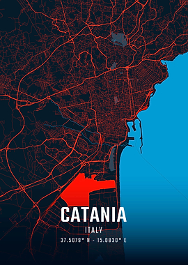 Catania City Map