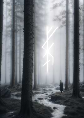 Mystical Forest Rune of Freya