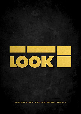 LOOK Brand Gold on Black