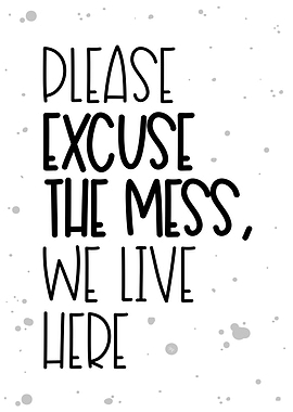 Excuse the Mess Home Decor