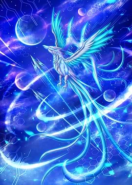 Celestial Futuristic Phoenix