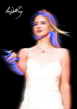 Lana Del Rey ethereal portrait