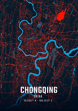 Chongqing City Map