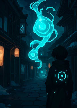 Boy and Spirit in Town