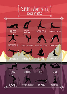 Rusty Lake Hotel Yoga Class Poster