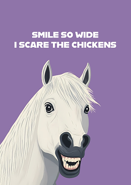 Scary Horse Smile